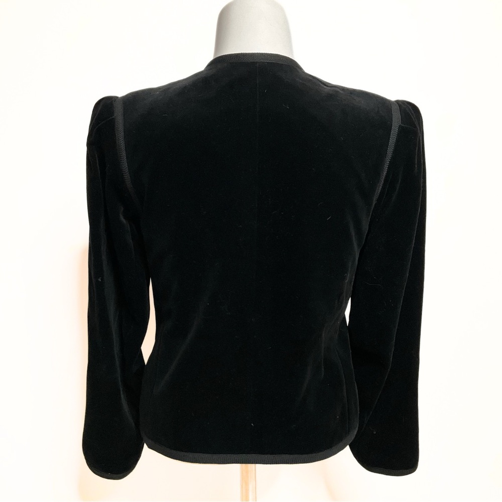 Vintage Sottana David Lohman Womens Sophisticated Velvet Blazer SZ 4 Whimsigoth - Picture 3 of 6